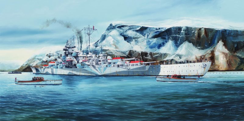 TRUMPETER MODEL KIT - GERMAN TIRPITZ BATTLESHIP 1/350