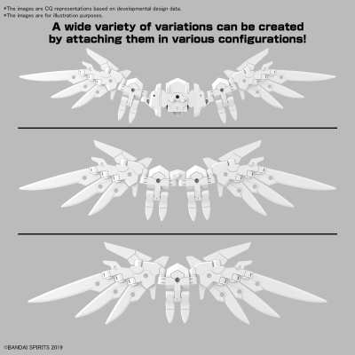 BANDAI - 30mm opt pts set 17 wing unit 1 1/144 # W-31