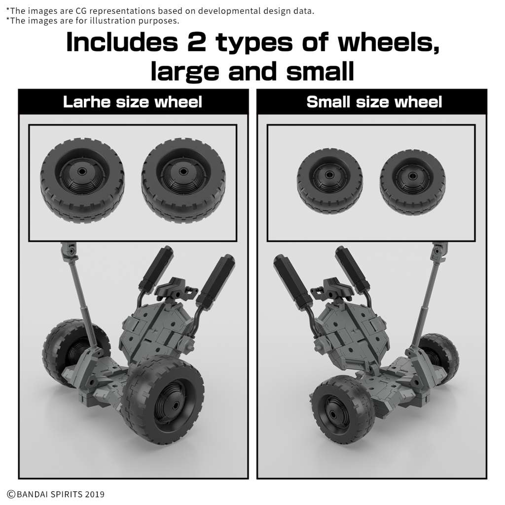 BANDAI - 30mm Ex Arm Vehicle Wheel Mobile 1/144 #EV-20