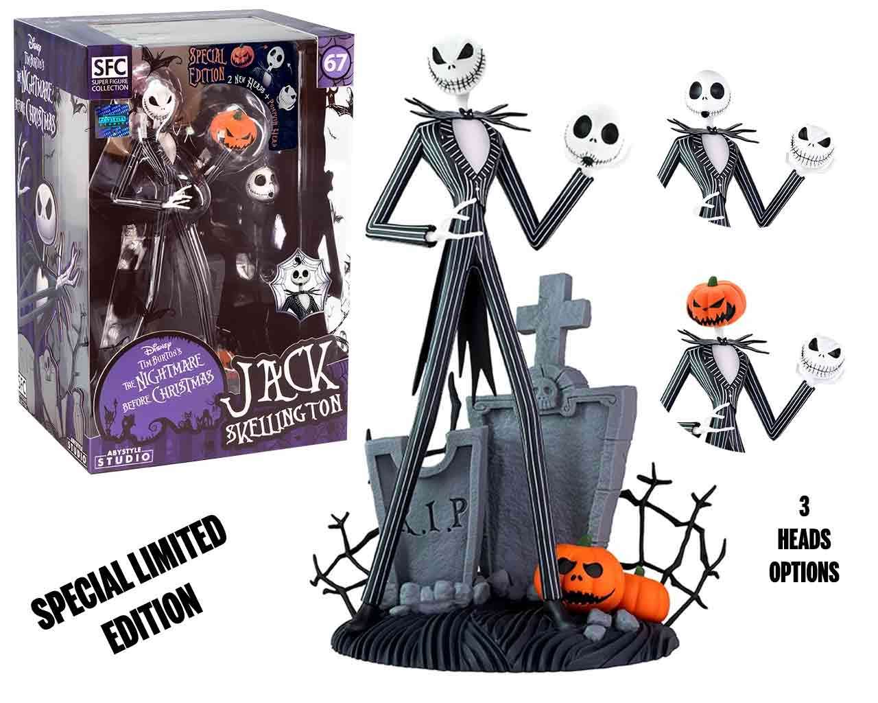ABYSTYLE STUDIO - The Nightmare Before Christmas Jack Scary Smiling Face Super Figure Collection 1/10 Pvc Statue