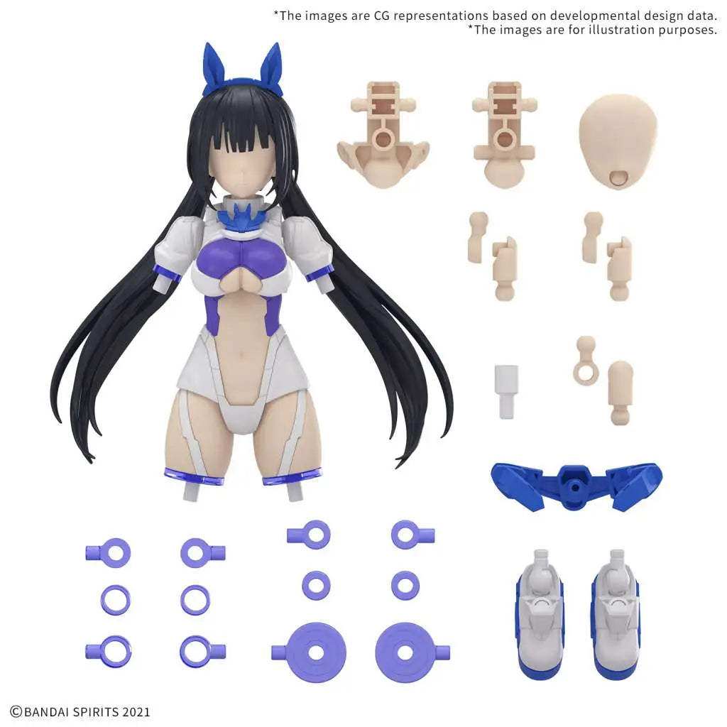 BANDAI - 30ms option parts set 21 sprint costume color b