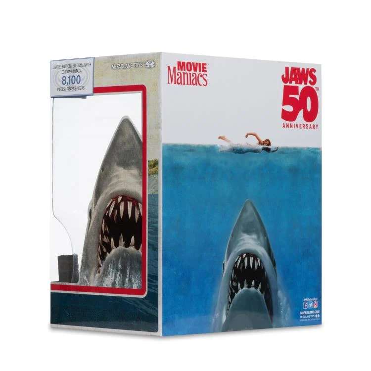 Mc FARLANE TOYS - Movie Maniacs Jaws 50th Anniversary Limited Edition Figure