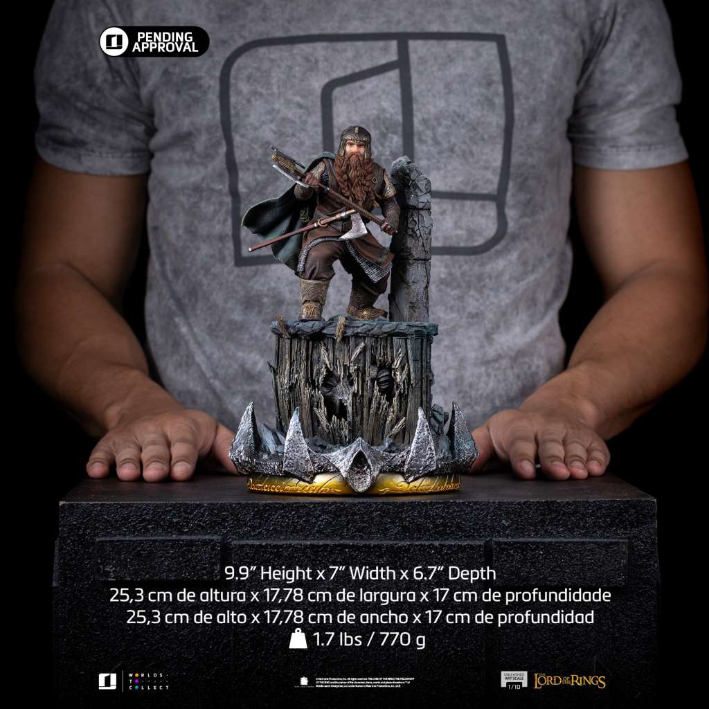 IRON STUDIOS - Lord Of The Rings Gimli Unleashed 1/10 Statue
