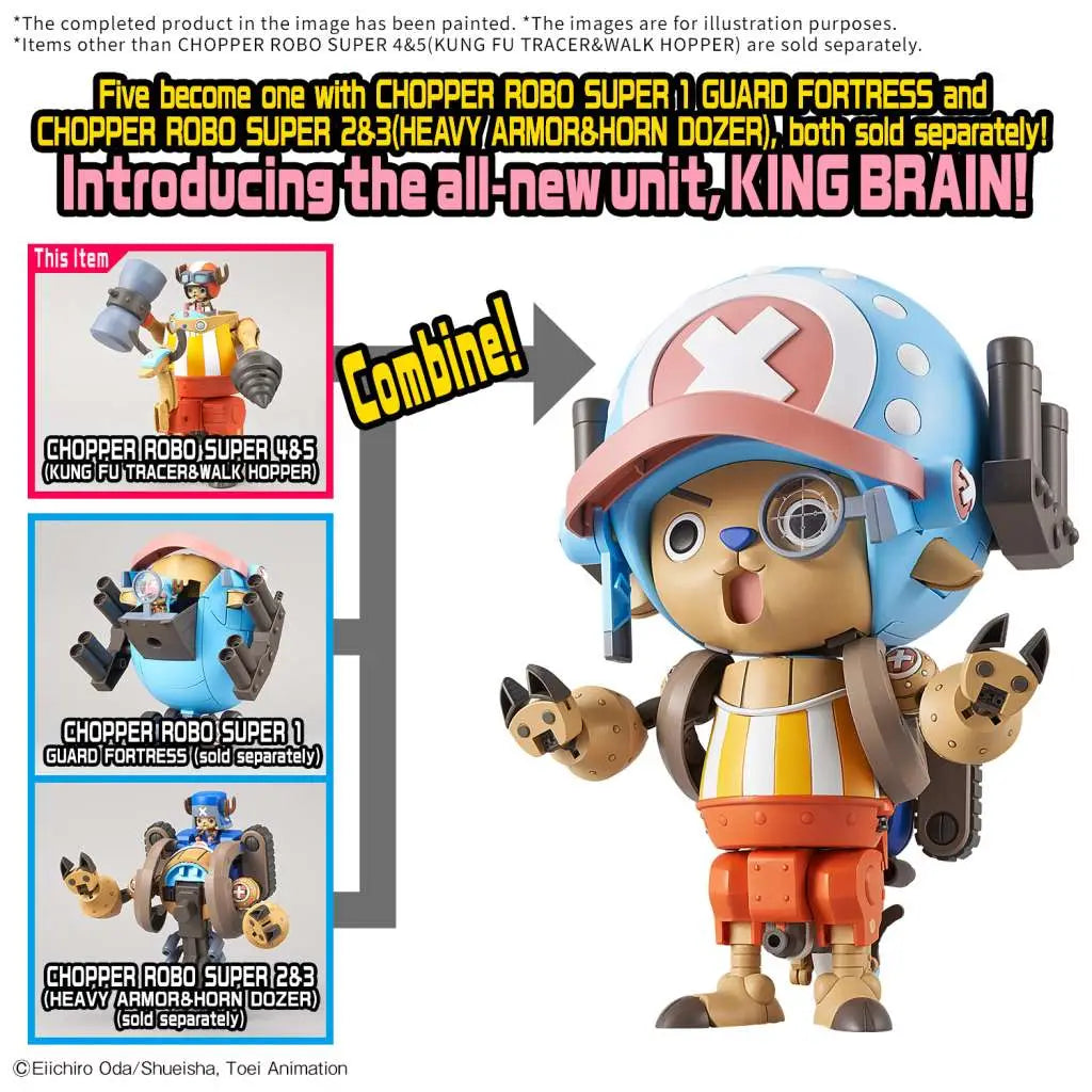 BANDAI - Chopper Robo Super 4&5 Kung Fu Tracer &walk Hopper