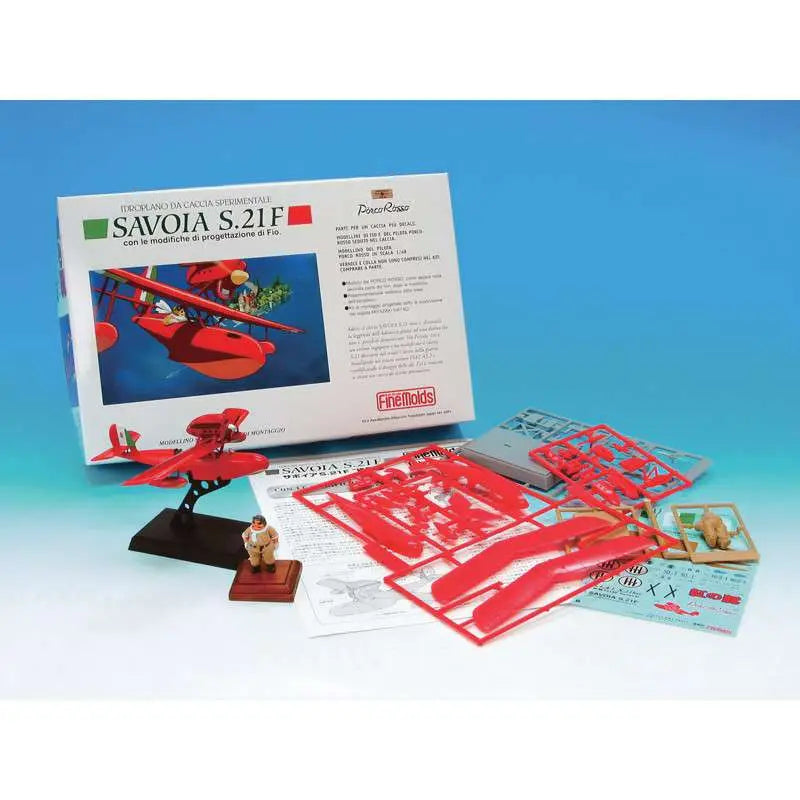 STUDIO GHIBLI - Porco Rosso Savoia S.21f Version 2 + Fig. Porco 1/72 Model Kit
