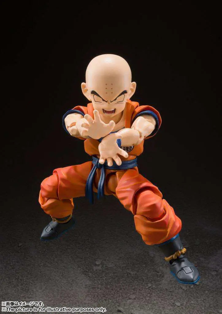 BANDAI - Dragon Ball Z Krillin Earth Strong Man Shf Reissue