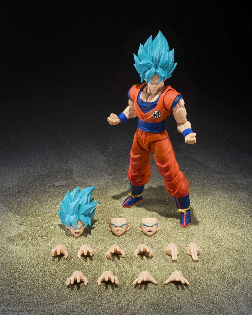 BANDAI - Dragon Ball Super Saiyan God Super Saiyan Son Goku Blue Power S.H.Figuarts