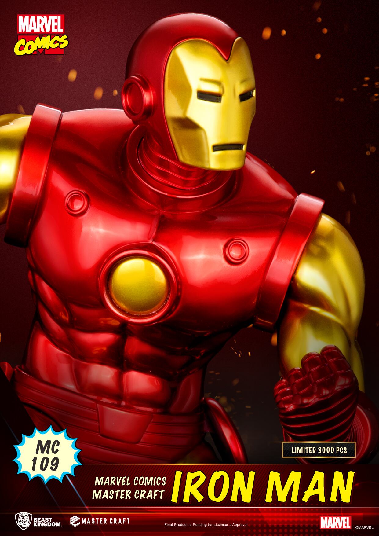 BEAST KINGDOM - Marvel Comics Iron Man Master Craft Statue