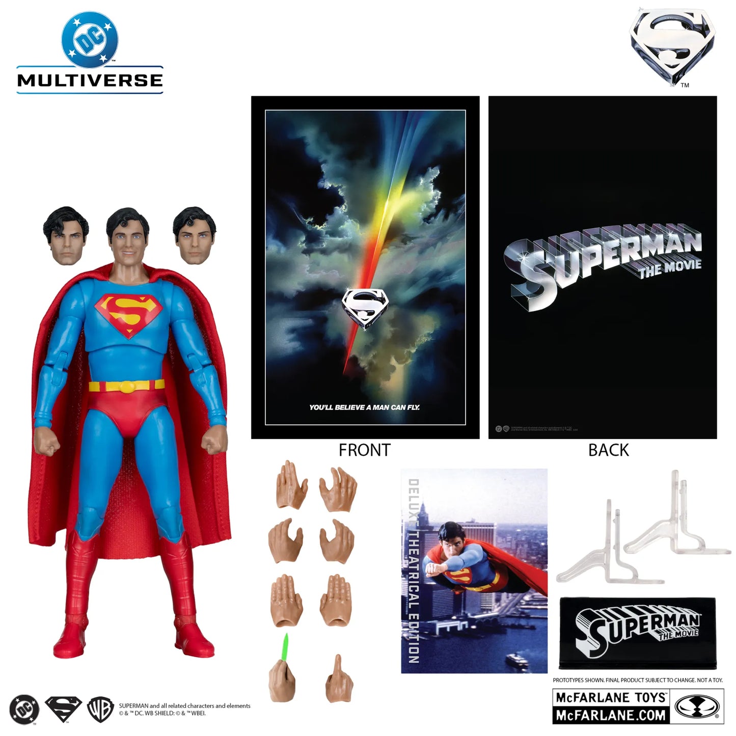 Mc FARLANE TOYS - Dc Theatrical Dlx superman 1978 7inch Action Figure