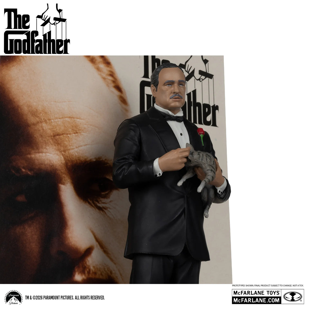 Mc FARLANE TOYS - Movie Maniacs Don Corleone The Godfather 6inch Posed Figure