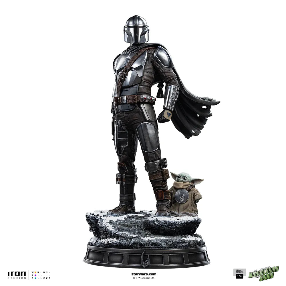 IRON STUDIOS - Mandalorian & Grogu Movie The Mandalorian Legacy Replica 1/4 Statue