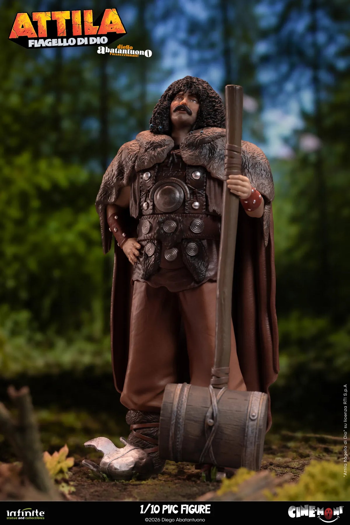 INFINITE STATUE - Diego Abatantuono Attila Cine-moni Pvc Figure