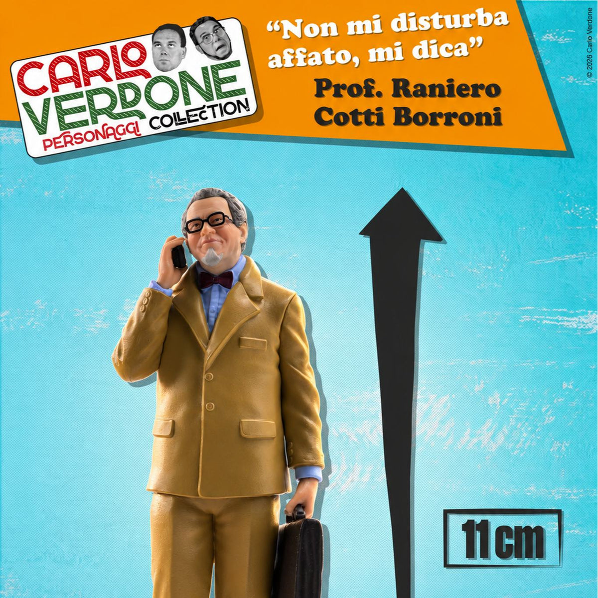 INFINITE STATUE - Carlo Verdone Raniero Cotti Borroni Non Mi Disturba Affatto Mi Dica Cine-mini Pvc