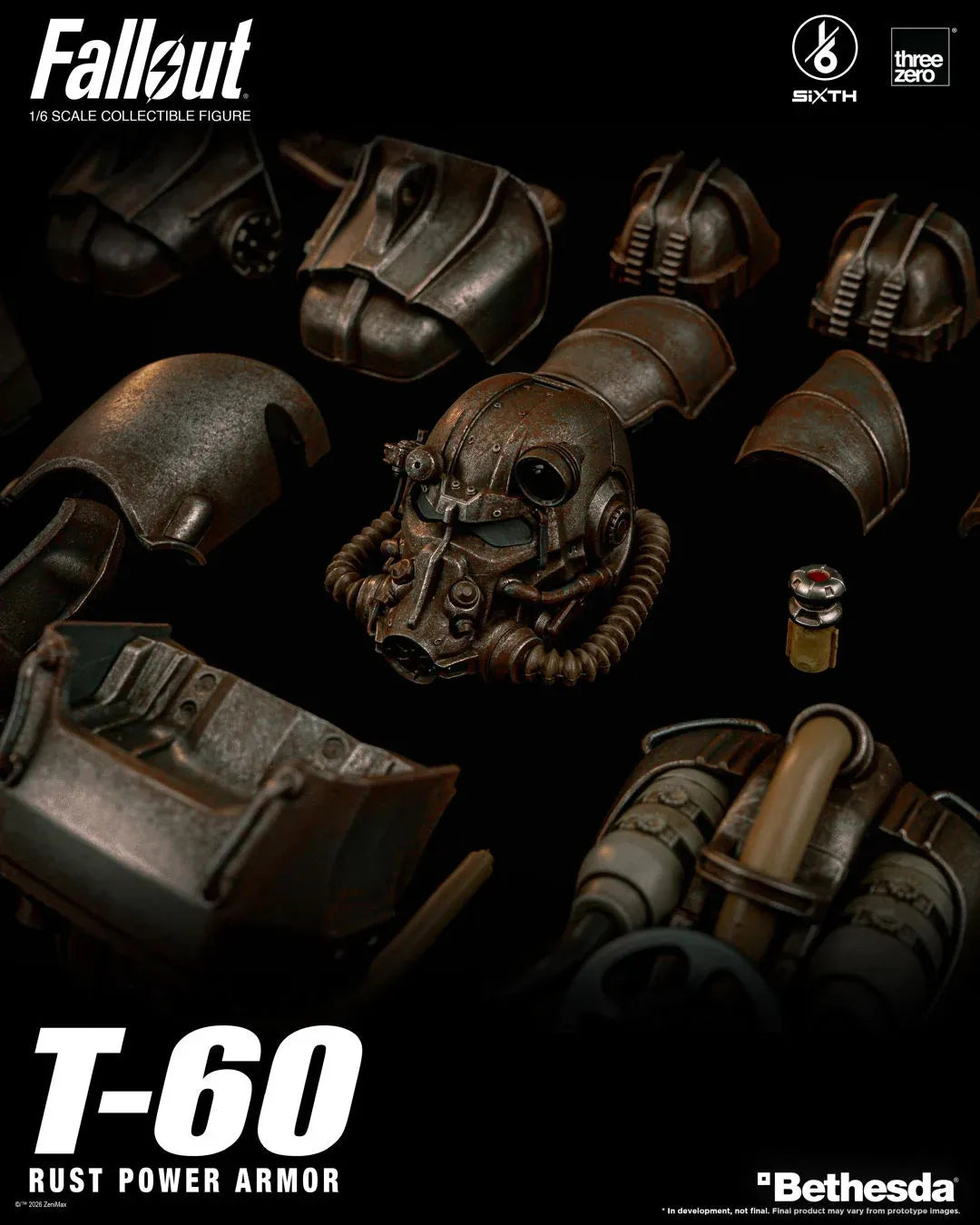 THREEZERO - Fallout T-60 Rust Power Armor 1/6 Action Figure