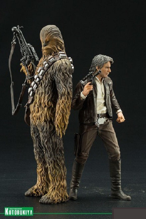 KOTOBUKIYA - Han Solo & Chewbacca Episode VII Artfx Statue