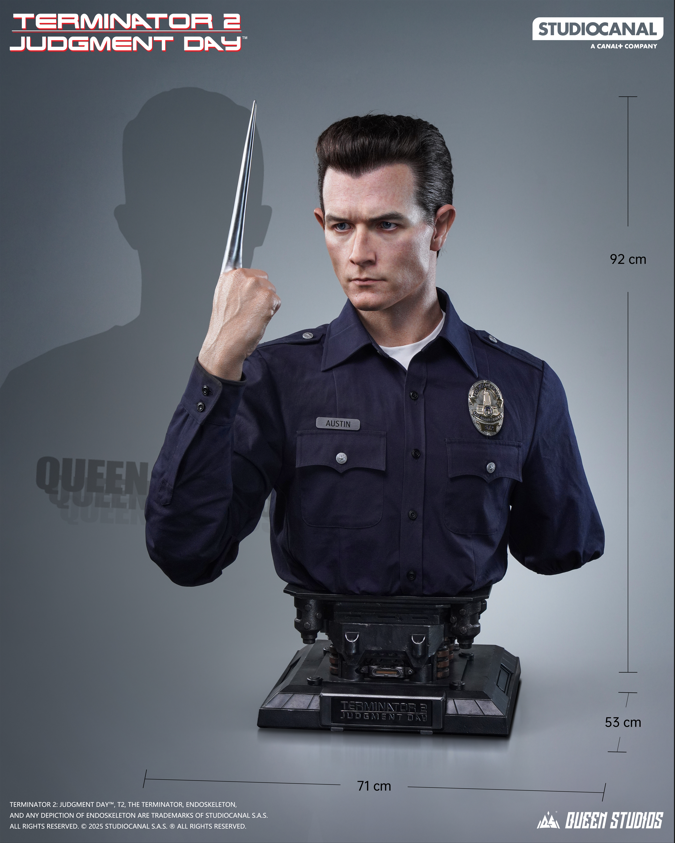 QUEEN STUDIOS - T-1000 Life-Size Bust - Terminator 2