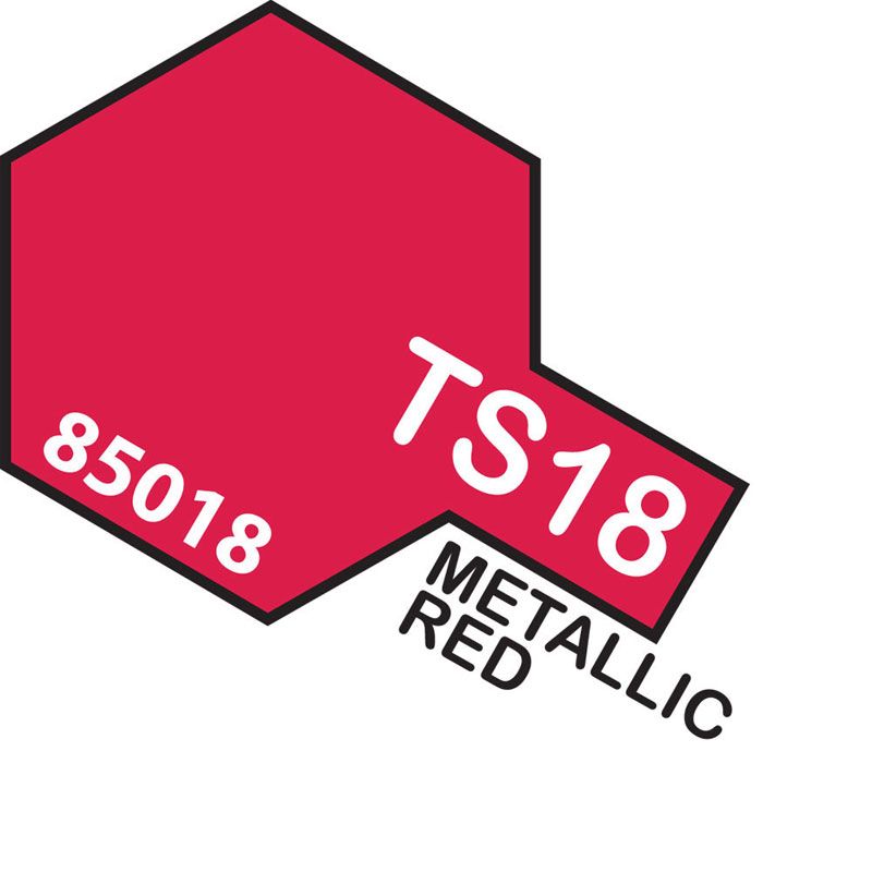 TAMIYA - Metallic Red Spray Metallic TS-18