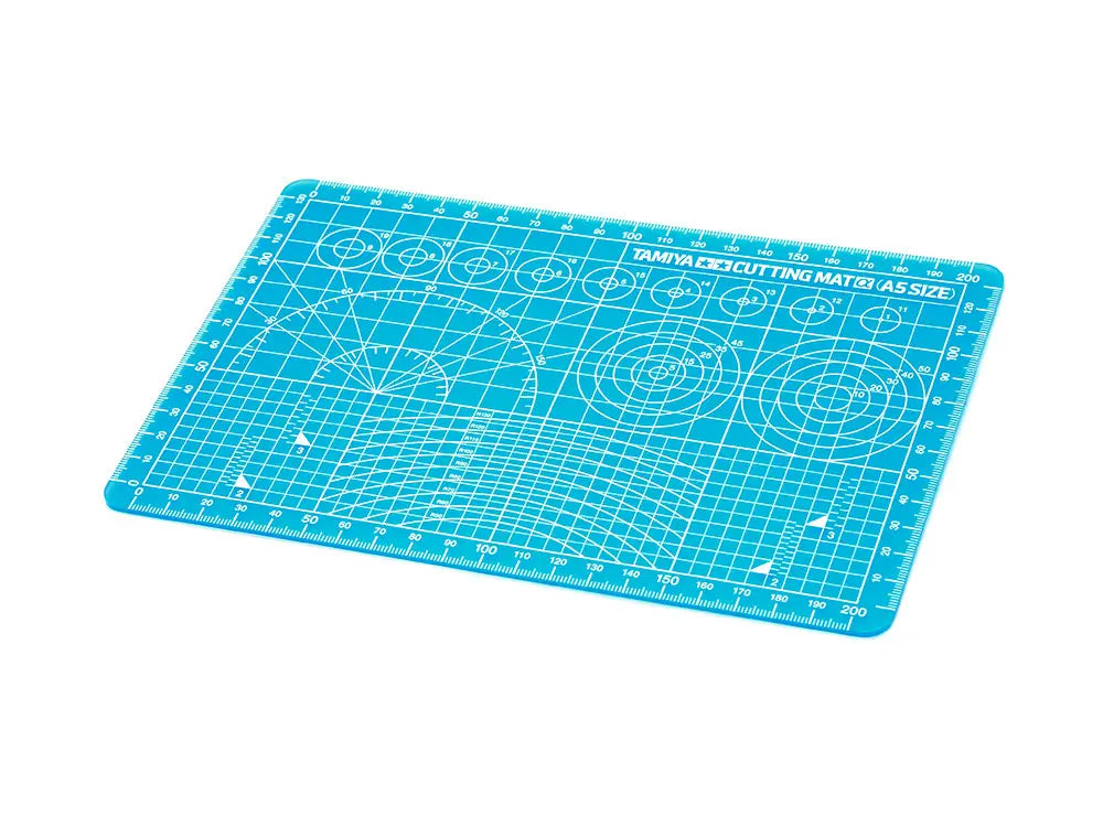TAMIYA - Tappetino per Taglierino A5 Blu - Cutting Mat a (A5 Size/Blue) 74142