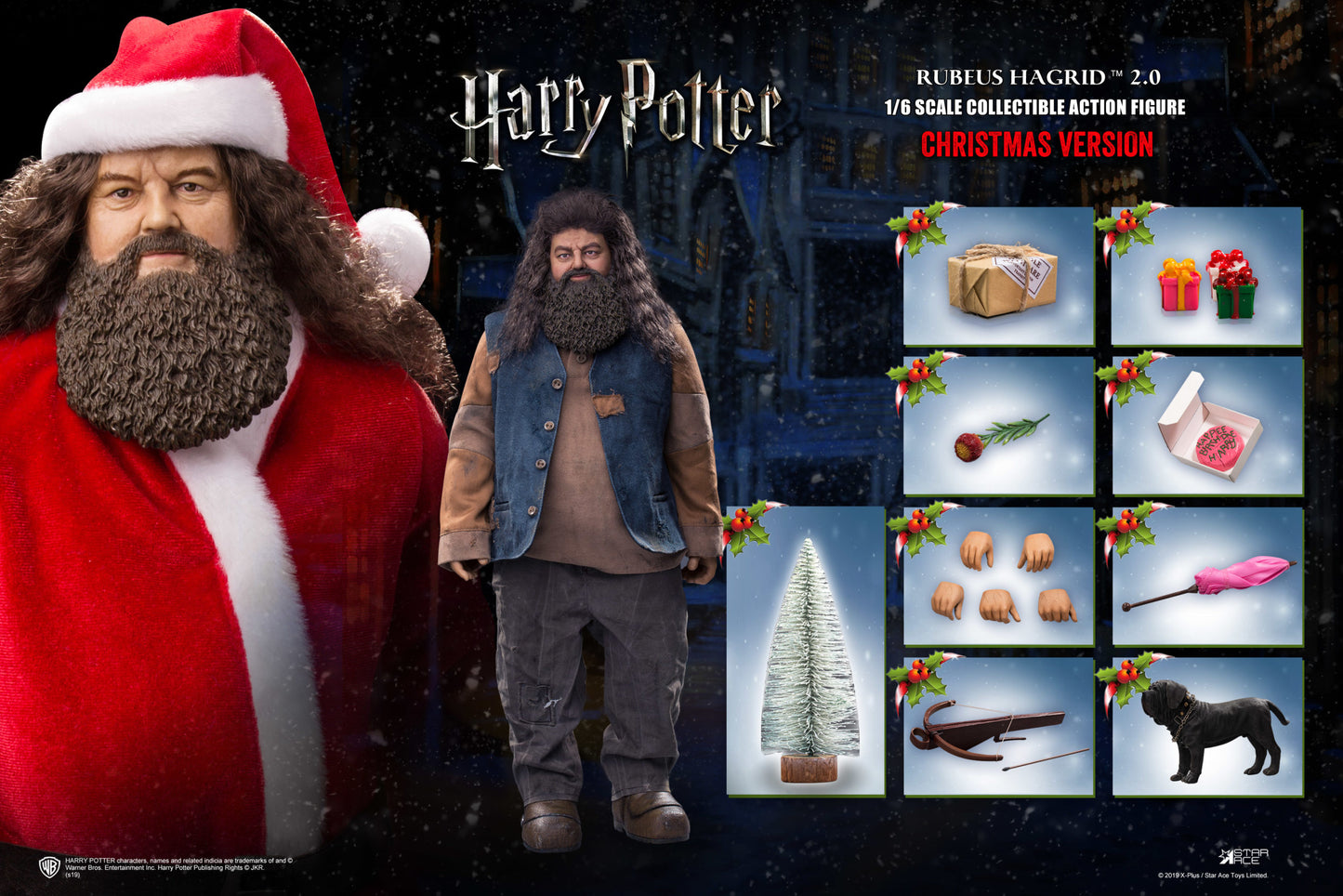 STAR ACE - Harry Potter 1:6 Action Doll Hagrid 2.0 XMAS Ver