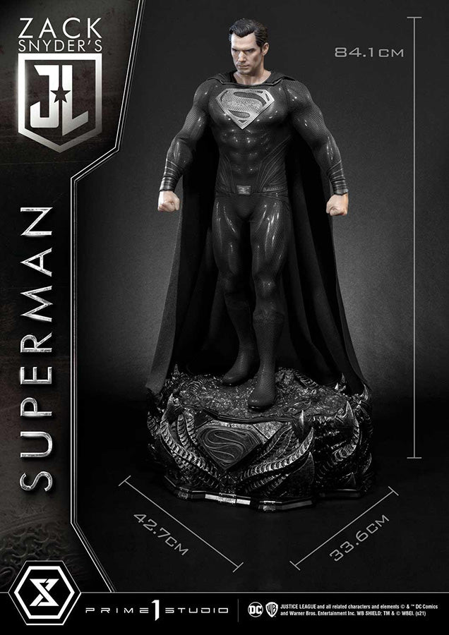 PRIME 1 STUDIOS - Dc Comics - Superman Black Snyder Justice League Ed