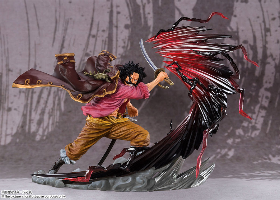 BANDAI - One Piece Figuarts Zero Pvc Statue Gold D. Roger Kamusari