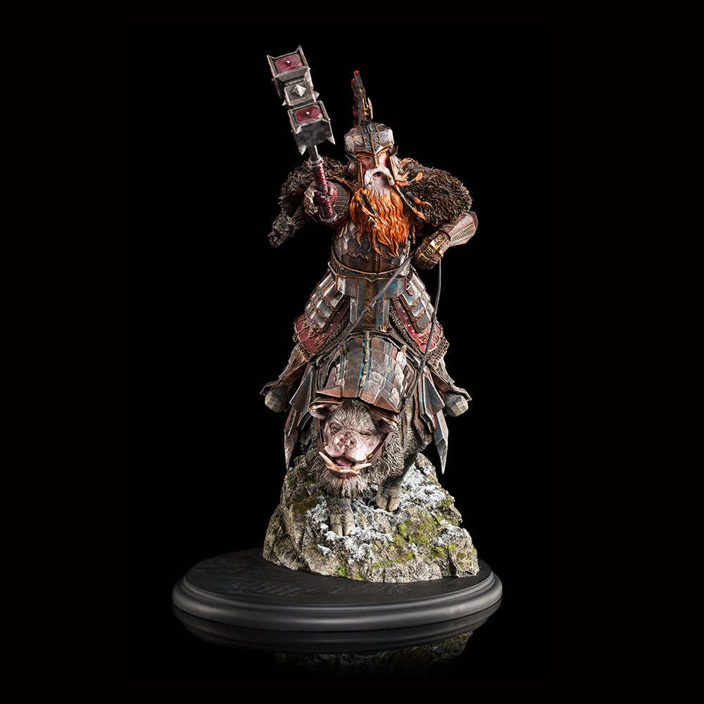 WETA COLLECTIBLES - The Hobbit The Desolation of Smaug - Dain Ironfoot on Boar - Statue