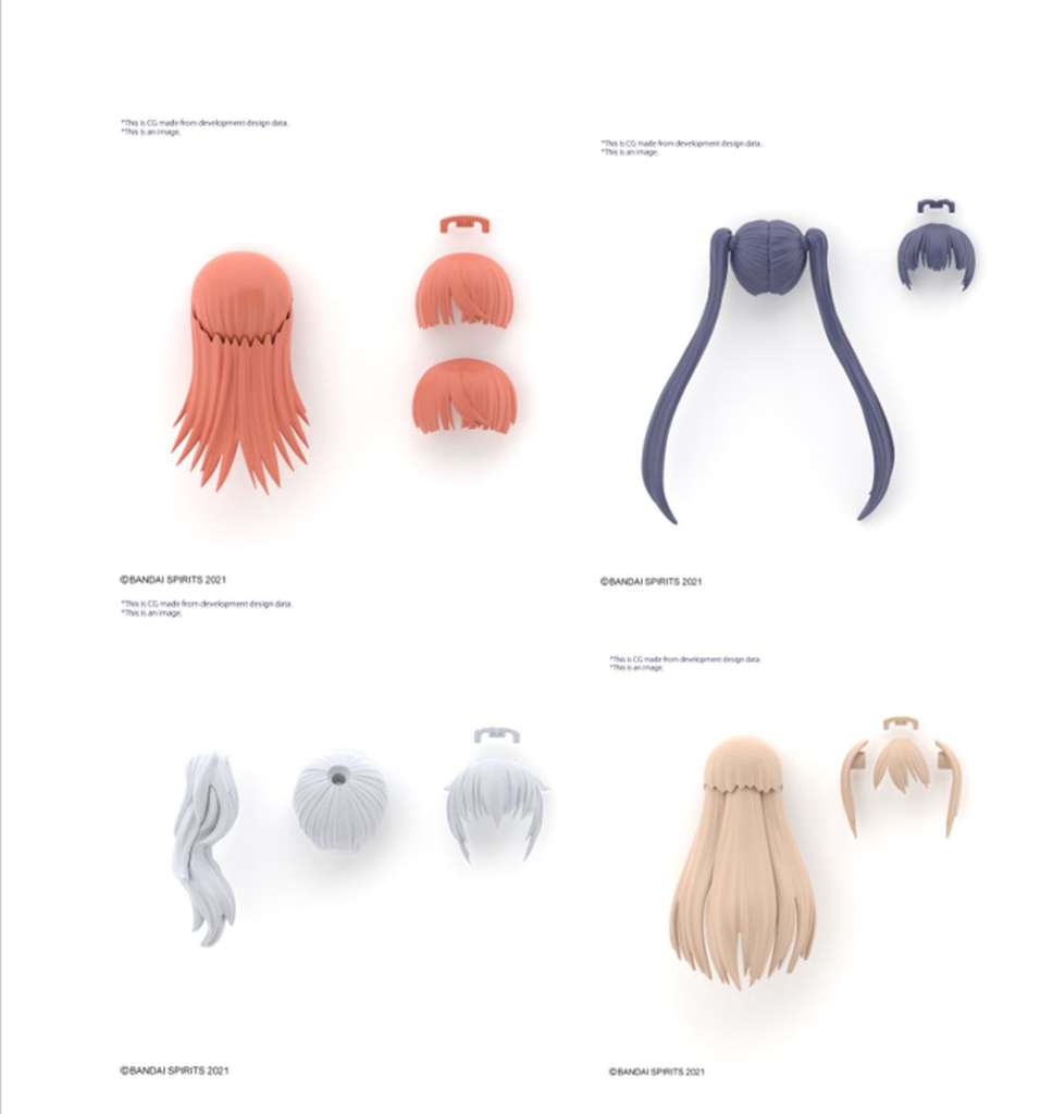 BANDAI - 30MS - Options Hair Style Parts Vol.7 1/144