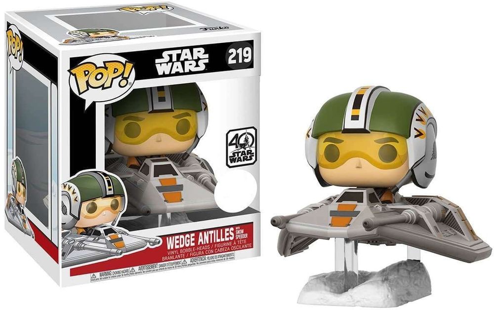 FUNKO - POP! Star Wars Snowspeeder with Edge Antilles DeLuxe #219
