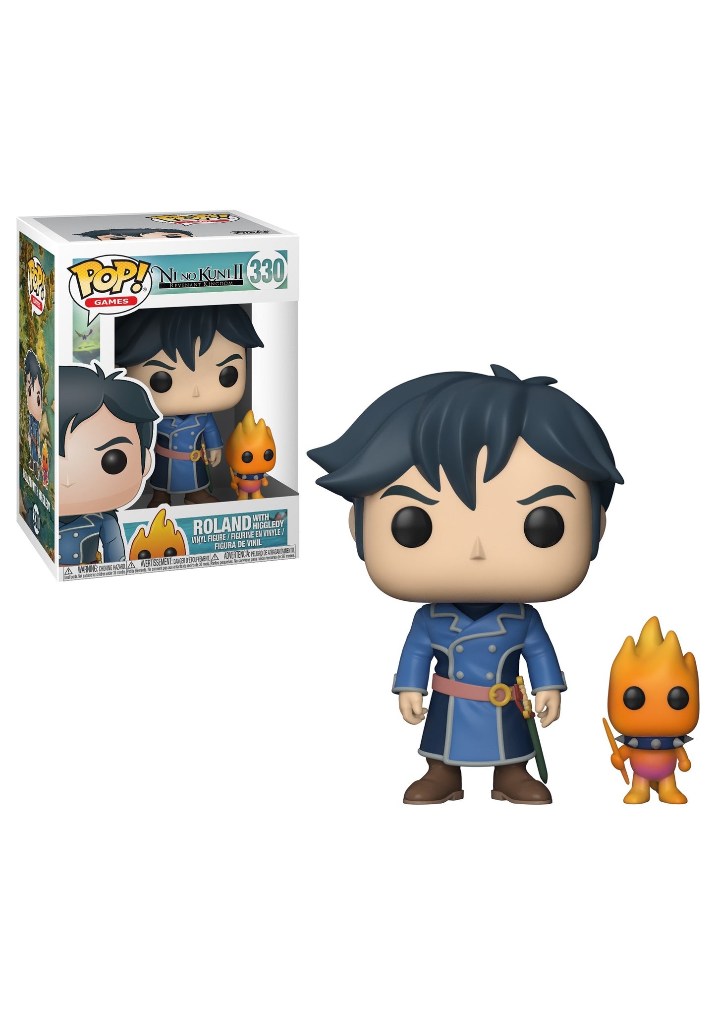 FUNKO - POP! Vinyl Games Ni No Kuni Roland with Higgledy #330