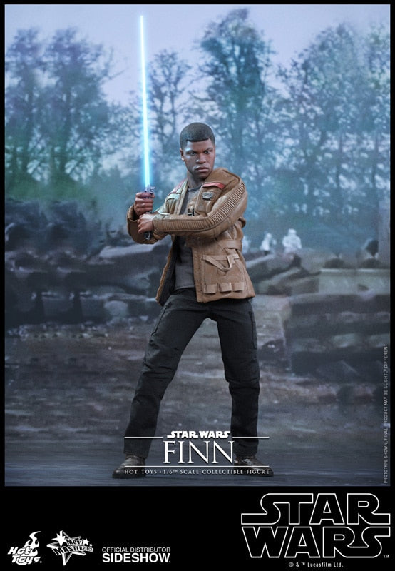HOT TOYS - Star Wars - Episode VII The Force Awakens - Finn and First Order Riot Control Stormtrooper - Movie Masterpiece 1:6 Action Doll