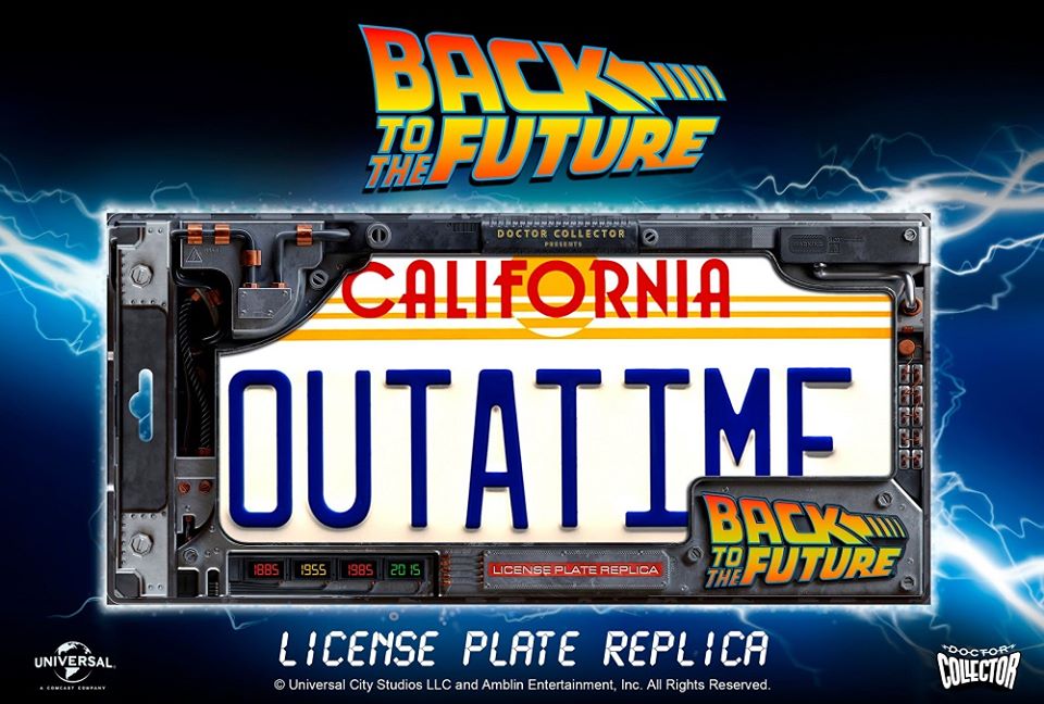 DOCTOR COLLECTOR - Back to the Future - Ritorno al Futuro - Targa Delorean