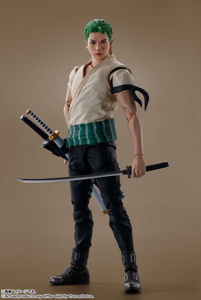 BANDAI - One Piece Netflix Roronoa Zoro S.H. Figuarts Action Figure