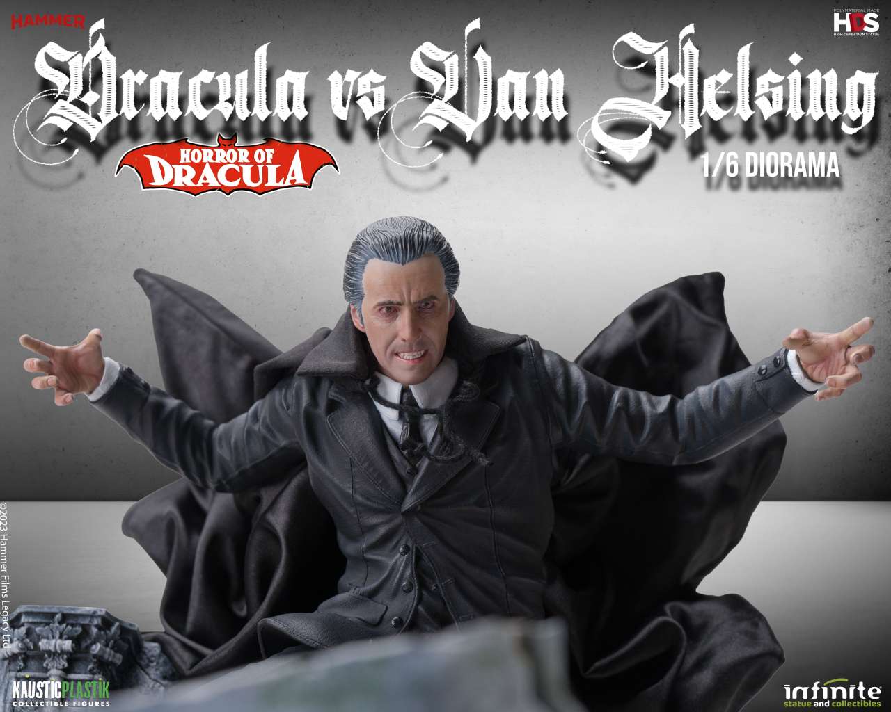 INFINITE STATUE - Horror Of Dracula - Dracula Vs Van Helsing 1/6 Diorama
