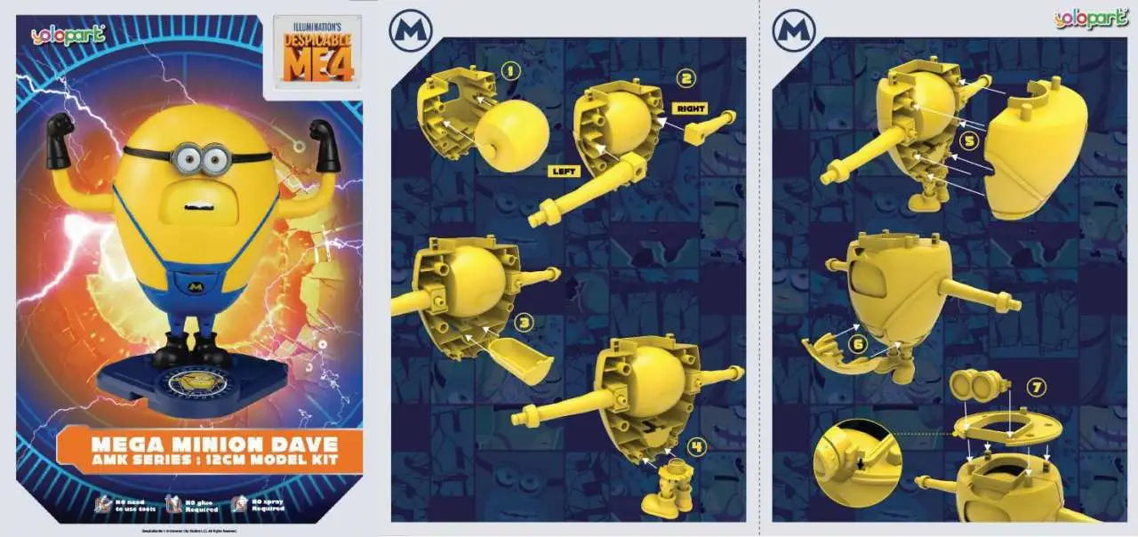 YOLOPARK - Despicable Me 4 Amk Superdave Model Kit