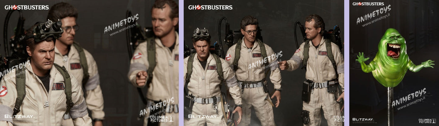BLITZWAY - GHOSTBUSTERS - Dr. 3 Pack - Set of 3 - Premium 1:6 Scale Action Figures incl. Slimer