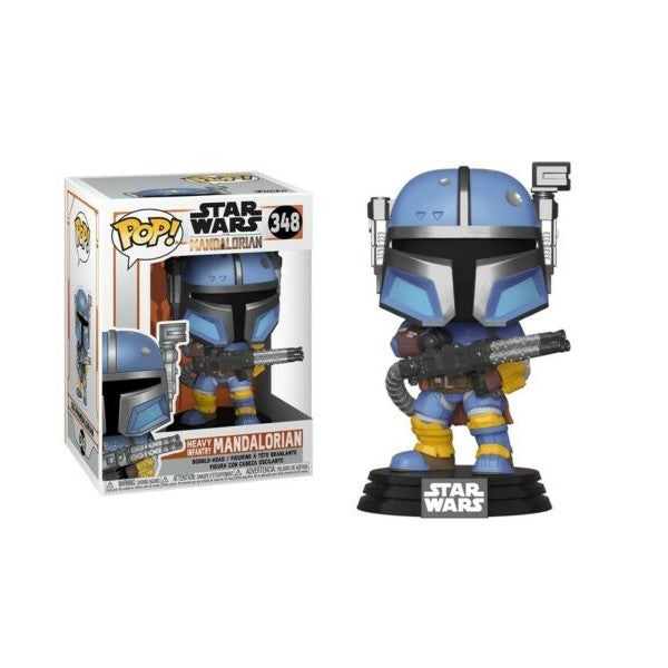 FUNKO - POP! Television Star Wars The Mandalorian Vinyl Figure Heavy Infantry Mandaloria 9 cm