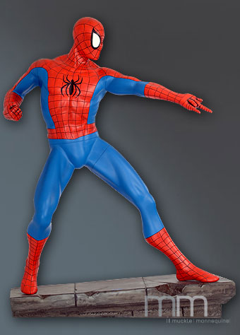MUCKLE MANNEQUINS - Marvel - Comic Spider-Man Life Sized Statue With Stone Base