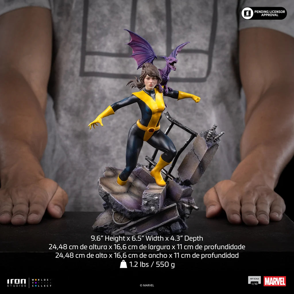 IRON STUDIOS - X-men Comics Kitty Pryde & Lockheed 1/10 Statue