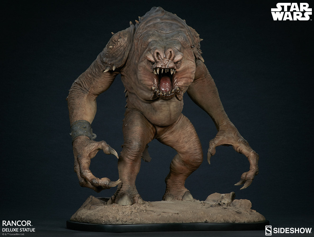 SIDESHOW - Star Wars Return of The Jedi - Rancor DeLuxe - Statue