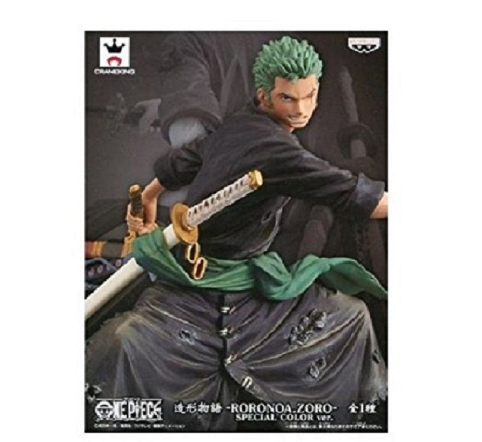 BANPRESTO - One Piece Zoukei MonogAtari Zoro Rorona Black Ver Pvc Statue