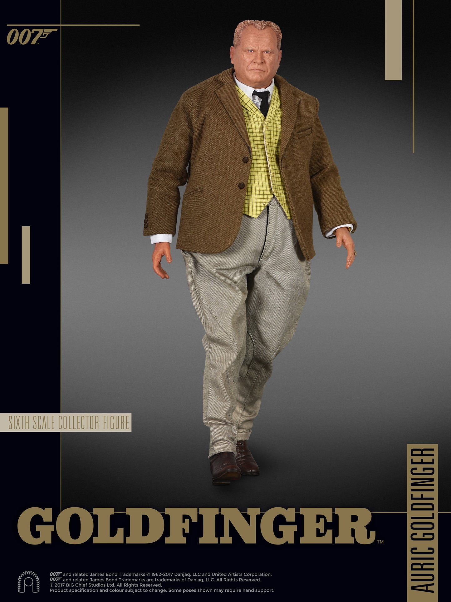 BIG CHIEF STUDIOS - James Bond Gold Finger - Auric Gold Finger - Collector Figure Series 1:6 (30 cm)
