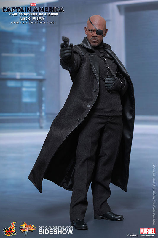 HOT TOYS - Marvel - Captain America - The Winter Soldier - Nick Fury - Movie Masterpiece 1:6 Action Doll