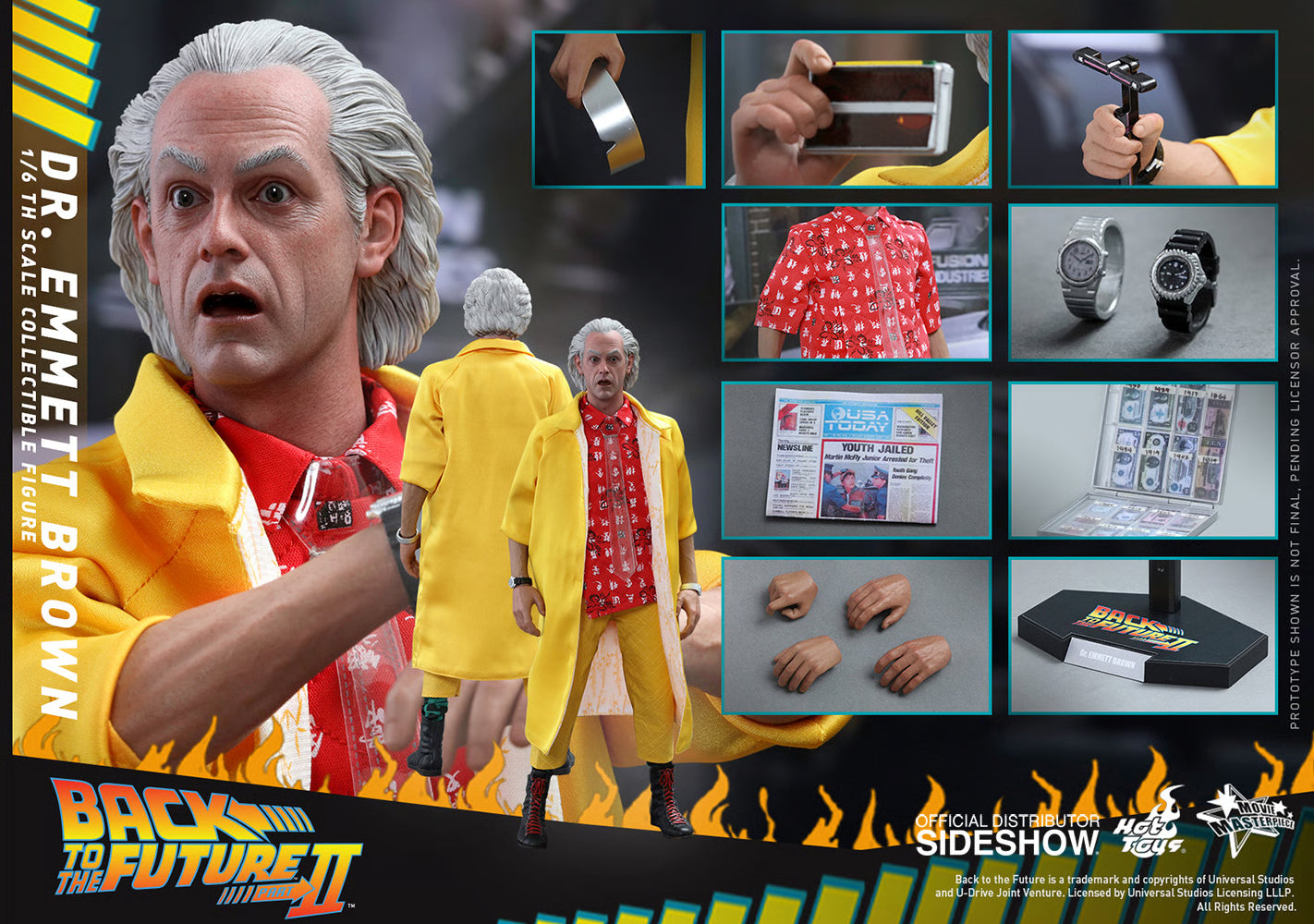 HOT TOYS - Dr. Emmett Brown Special Edition Exclusive MMS380