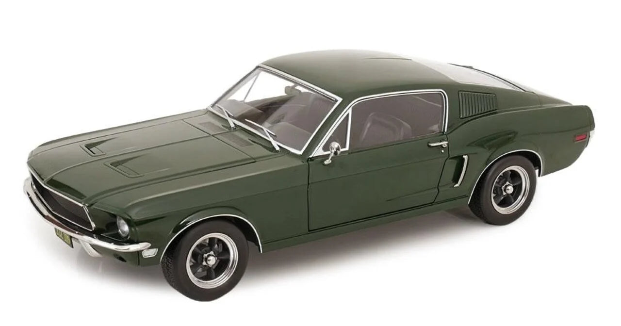 KK - FORD MUSTANG GT FASTBACK DARK GREEN 1968 BULLITT LOOK-ALIKE 1/12