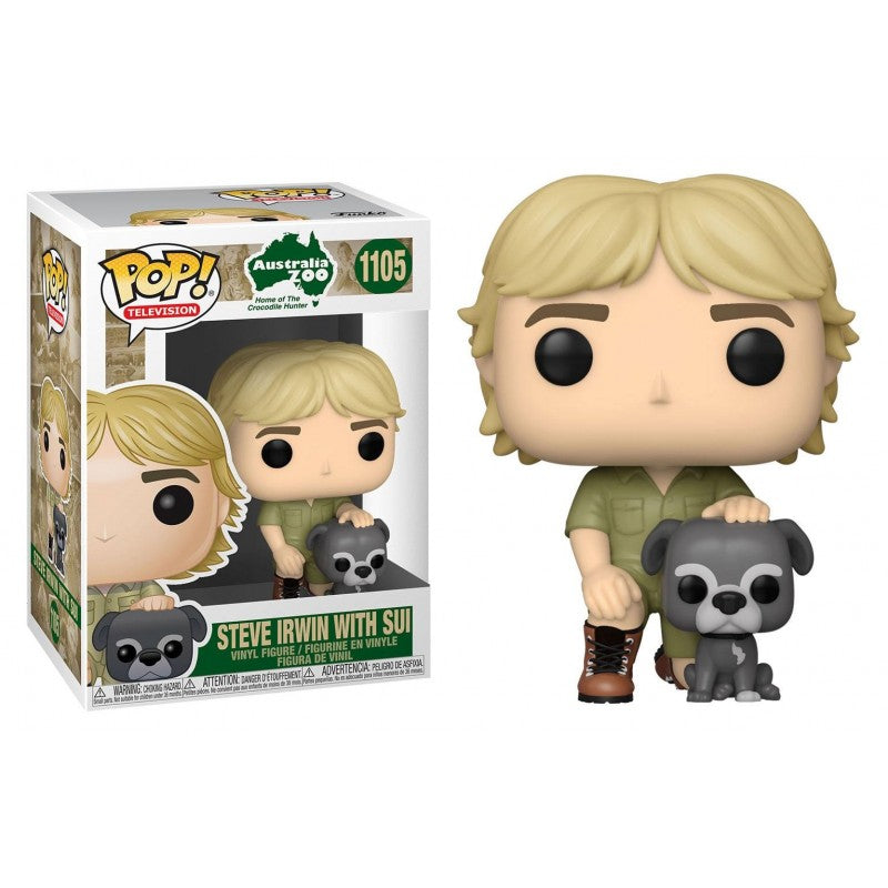 FUNKO - POP! The Crocodile Hunter Television Vinyl Figure Steve Irwin with Sui #1105