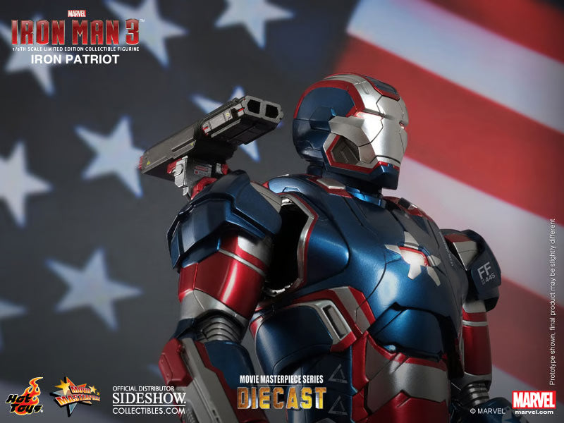 HOT TOYS - Iron Patriot DIECAST - Sixth Scale Figure MMS195-D01