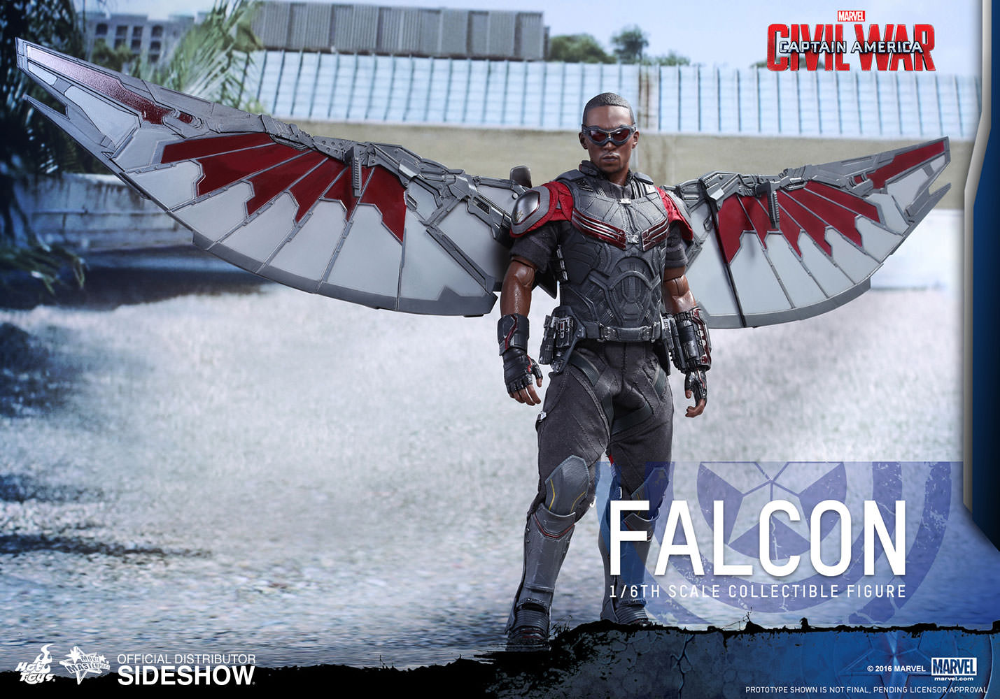 HOT TOYS - Marvel - Captain America - Civil War - Falcon - Movie Masterpiece 1:6 Action Doll