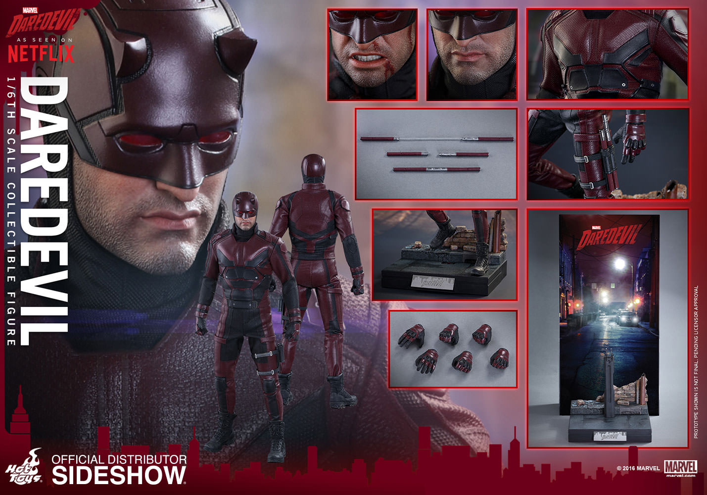 HOT TOYS - Marvel - Daredevil (Netflix) - Daredevil 1:6 Action