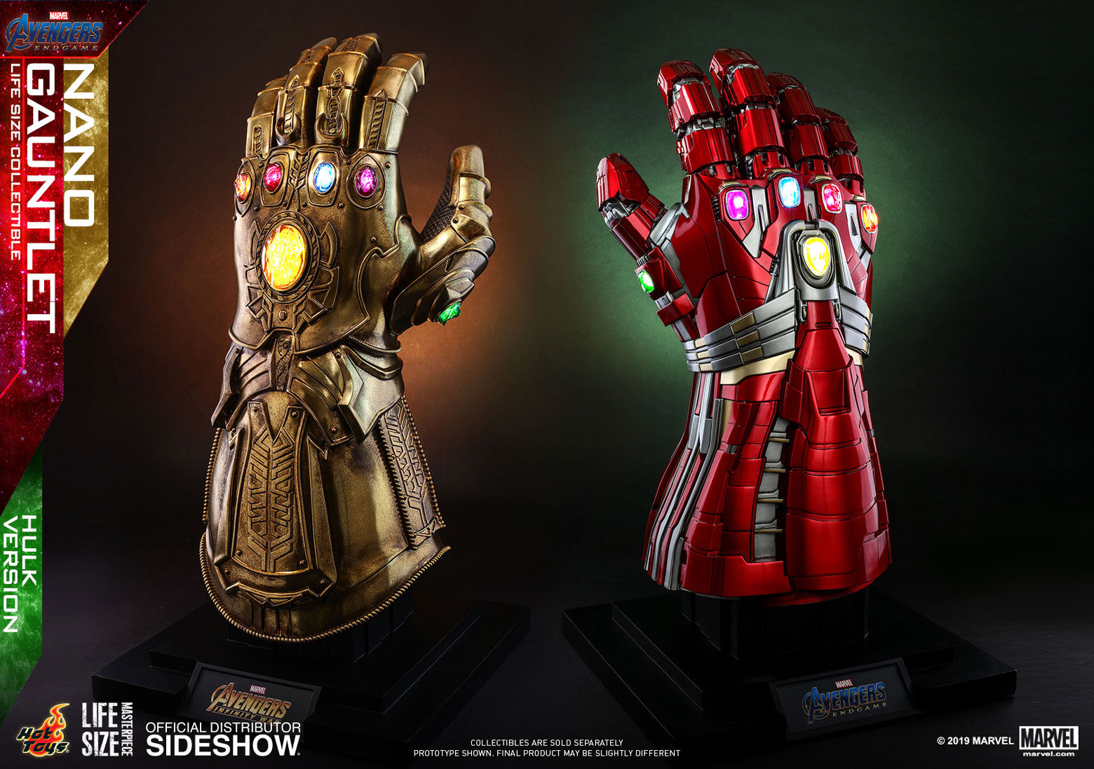 Marvel Avengers Endgame Nano Hot Toys Hulk Gauntlet Avengers