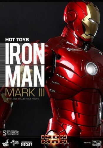 HOT TOYS - Marvel - Iron Man - Mark 3 III 1:6 Action Doll Die Cast MMS256 D07